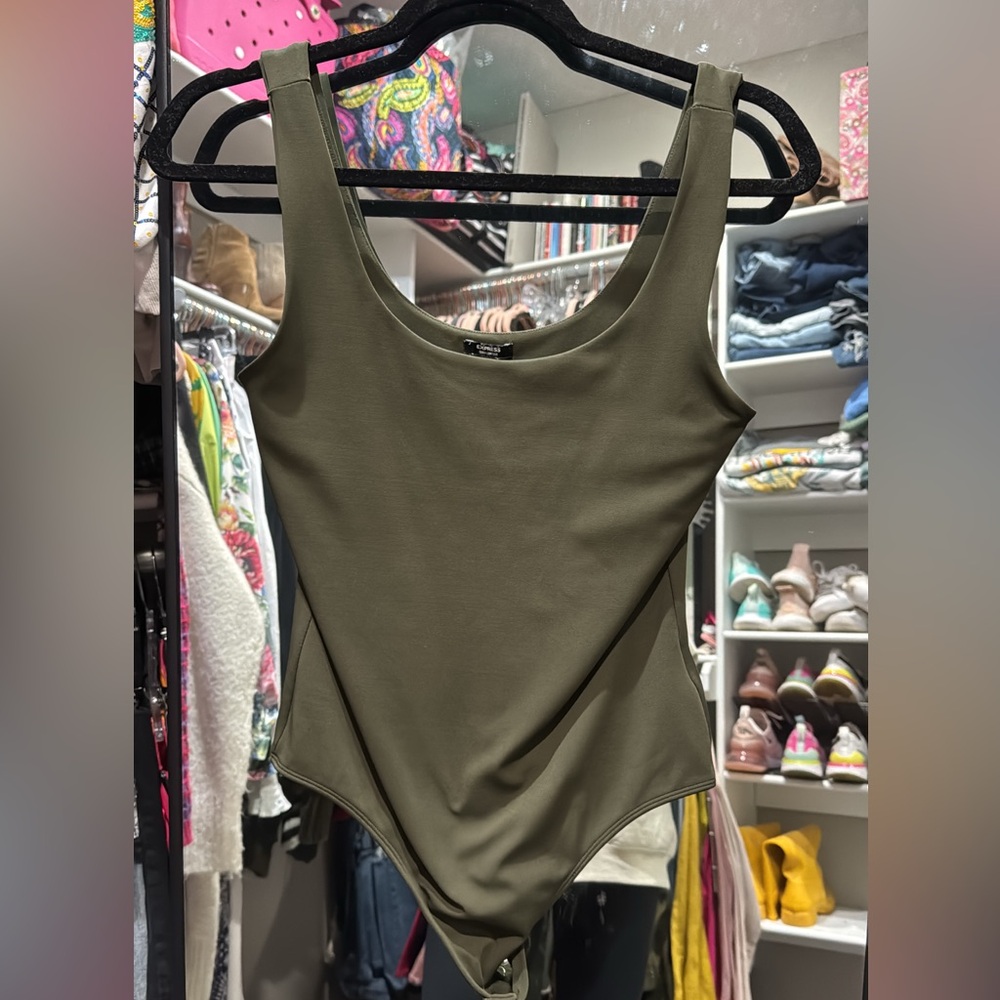 Express Women's Bodysuit Collection - White, Yellow, Black, Pink, Olive, Gray - Picture 7 of 10
